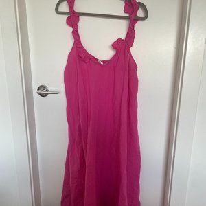 Pink H&M ruffle dress